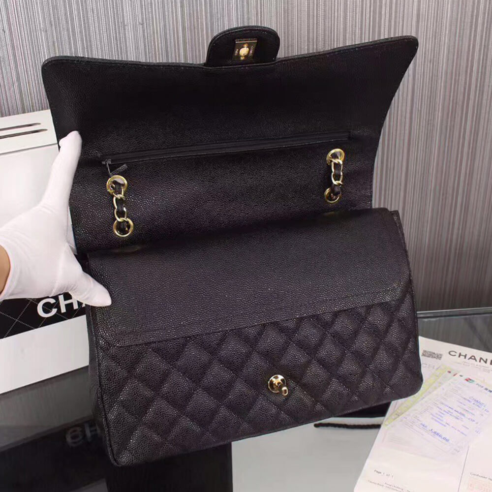 Ch*el classic maxi handbag